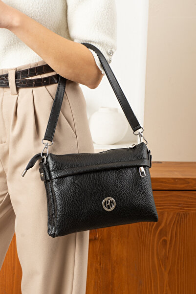 POLOGRAND London Αυθεντική γυναικεία τσάντα χειρός και ώμου με 3 θήκες, πολυτ...