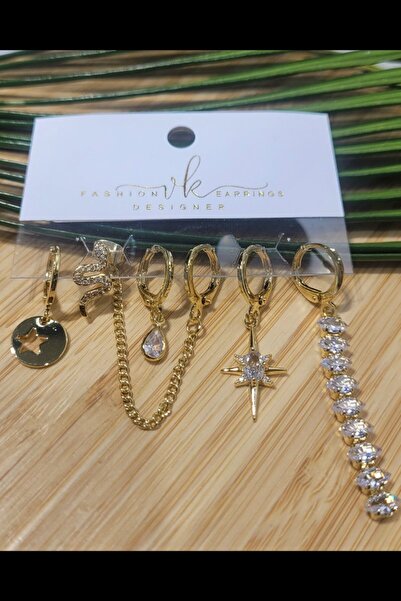 Monalisa Home Multiple Luxurious Figured Showy 6-Piece Non-Tarnish Earrings