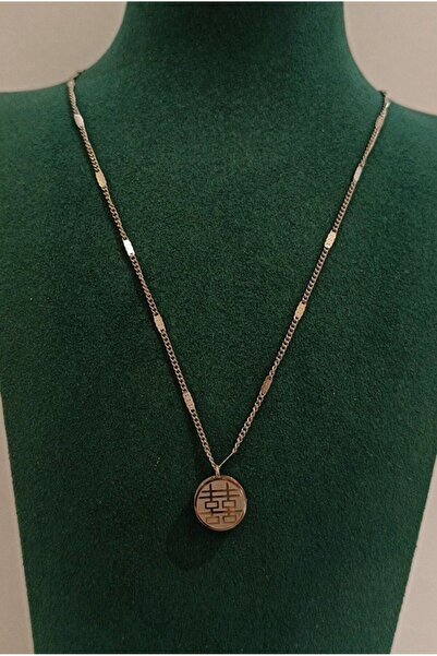 Monalisa Home Luxury Silver Color Figured Flashy Necklace