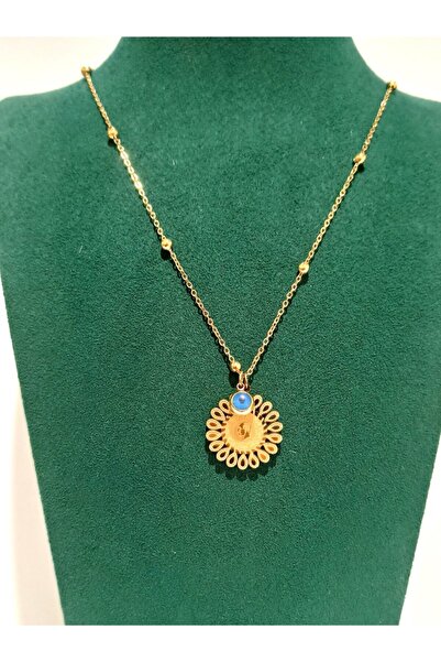 Monalisa Home Gold Color Luxury Figured Showy Necklace