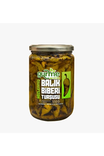 REÇEL DİYARİ Közlenmiş Balık Biberi Turşusu 550 Gr