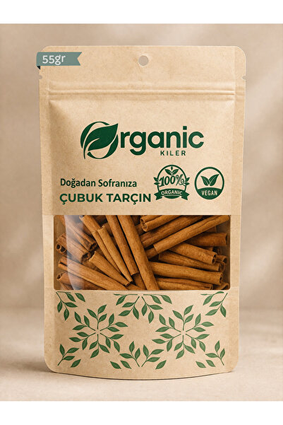 Organic Kiler Çubuk Tarçın 55gr. Doğal & Organik, Katkı Madde İçermez, Kabuk ...