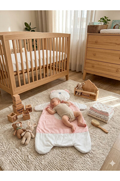Bebitof Unisex Ayıcık Figürlü Jakarlı Lüks Alt Açma Seti - 0-12 Ay Bebek Alt ...