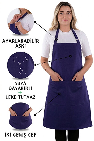 sevilya Simple ayar askılı mutfak önlüğü