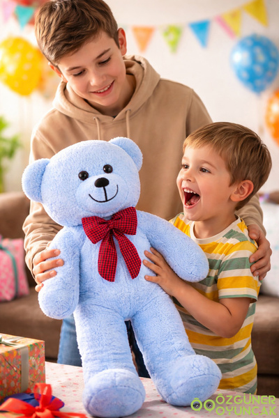 Özgüner Oyuncak 106 Şık Papyonlu Peluş Ayıcık – Yumuşak Dokulu Hediye Seçeneği