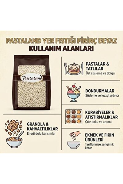 Pastaland YER FISTIĞI PİRİNÇ BEYAZ 500 GR