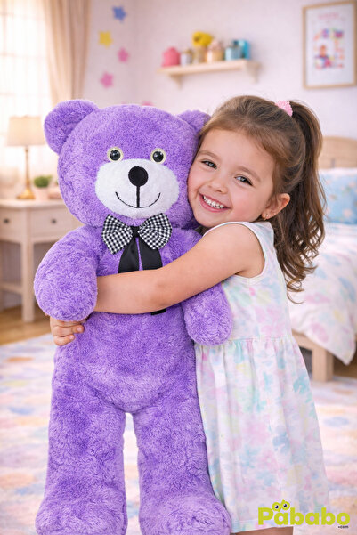 Pababo 50 cm Uyku Arkadaşım Papyonlu Ayıcık Çocuklara Özel Hediye