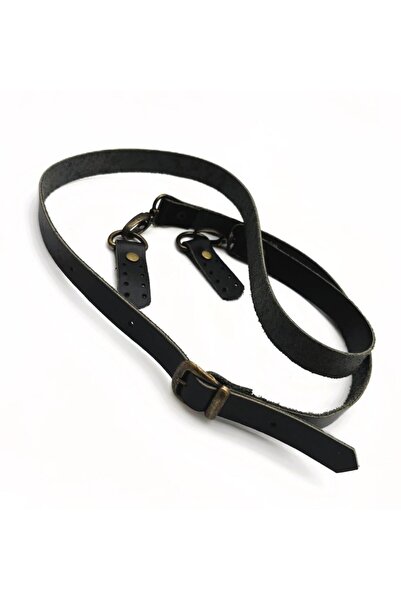 angel çanta aksesuar Ρυθμιζόμενη μακριά λαβή από γνήσιο δέρμα 2X130 με μαύρο ...