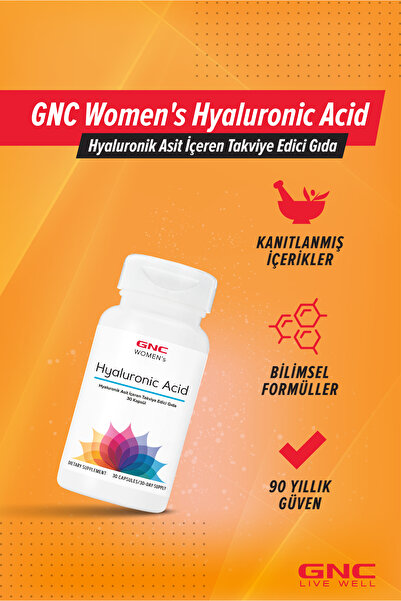 GNC GNC Women's Hyaluronic Acid – 30 Kapsül