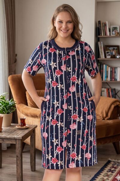 ROMEO LİFE Γυναικείο Φόρεμα Μεγάλου Μεγέθους Βαμβάκι τεμαχίων Μοντάλ Υφάσματα...