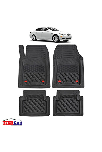 TEAMCAR Πατάκια αυτοκινήτου τύπου δίσκου συμβατά με BMW Σειρά 5 E60 Sedan (20...