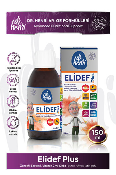 Dr.Henri Elidef Plus Vitamin C ve Çinko 150 ml