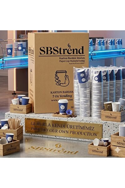 SBStrend Üreticiden 1500 Adet Tek Kullanımlık KOLİ Kalın 7 Oz Vending Büyük B...