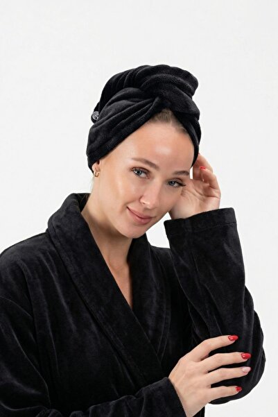 Ender Home DreamSoft Καπέλο Στέγνωμα Μαλλιών με Κουμπί – Βελούδο