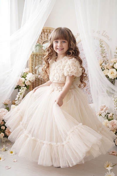 ALYRA Rochii - Cremă - Lung