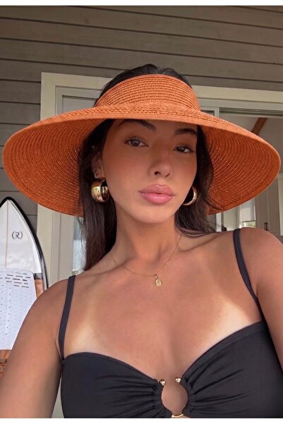 keisy Γυναικείο Ψάθινο Καπέλο με Γείσο