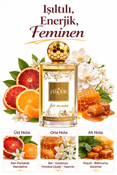 J'AMOUR EAU DE PARFUME W324 Scandal Kadın Parfümü 50 ml Bal & Tatlı Koku, Gar...