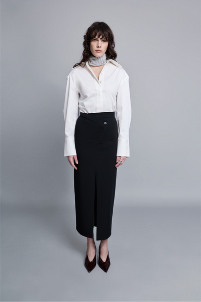 VATKALI Μίντι φούστα με σταυρωτό σκίσιμο