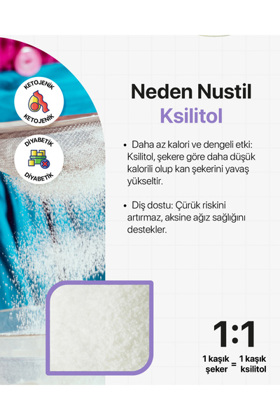 NUSTİL Ksilitol - Xylitol 250 G X 3