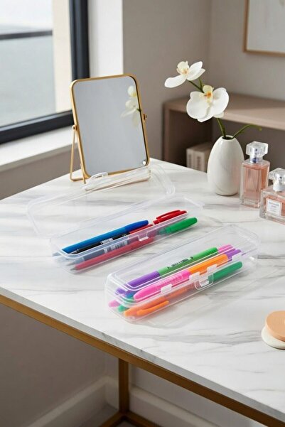 Bayev Μολυβοθήκη Multix 2 Pieces Eraser Scissors - Organizer με Διαφανές Κάλυμμα