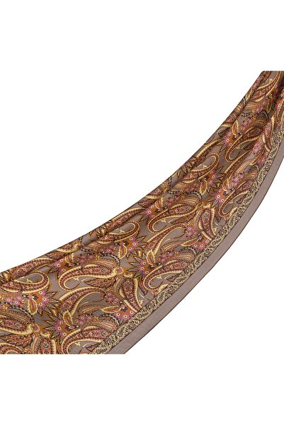 ipekevi Σάλι Tensoft με σχέδιο - Σχέδιο Αρμονίας - Σκούρο Πέτρινο