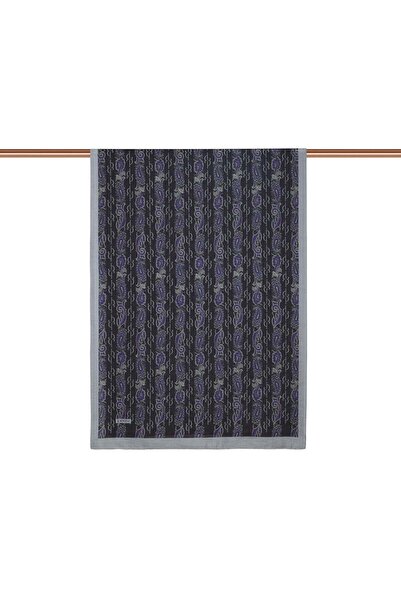 ipekevi Σάλι Tensoft με σχέδια - Μονόγραμμα με σχέδια - Γκρι Μωβ