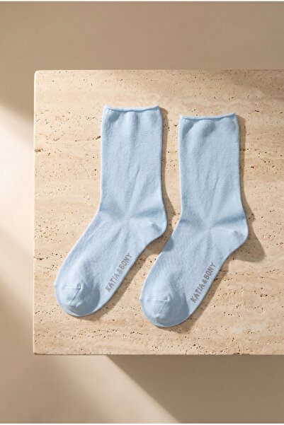 Katia&Bony Ανοιχτό μπλε Modal Thin Socks - Elasticless Fabric