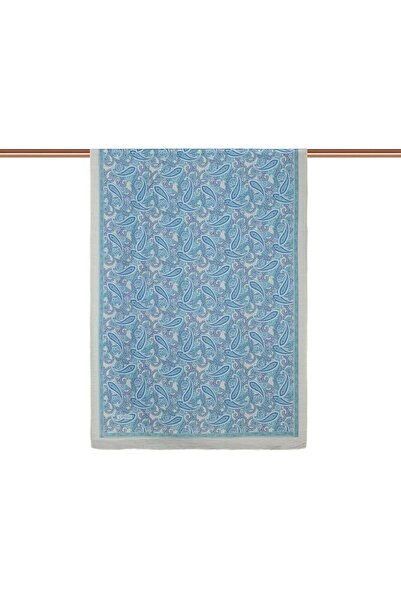 ipekevi Σάλι Tensoft με σχέδια - Μεσοποταμικό σχέδιο - Νεροπράσινο