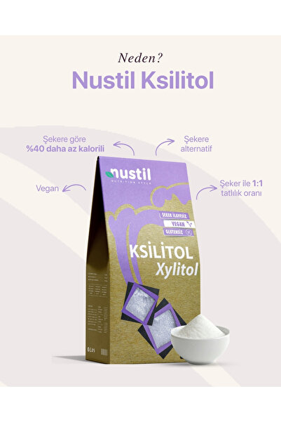NUSTİL Ksilitol - Xylitol 250 G X 3