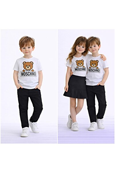 Burca Butik Εορταστικό μπλουζάκι για αγόρια με σχέδιο αδελφών - Σετ 2 τεμαχίω...