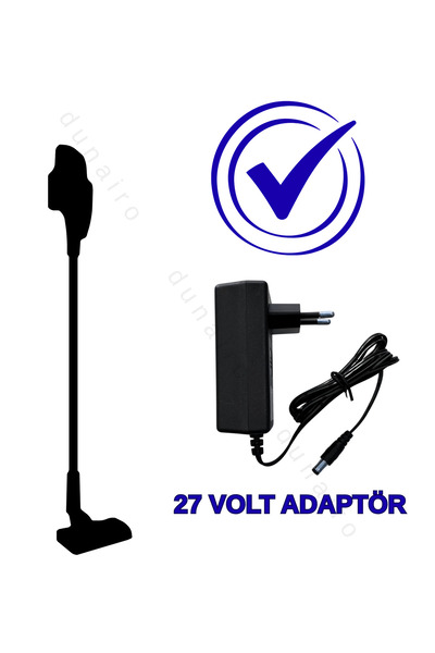 dunairo 27 Volt Şarj Adaptörü Süpürge Için 27v Şarj 27 Volt Şarz Aleti Adaptörü