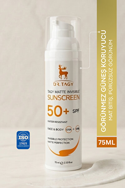 DR TAGY واقي شمسي للوجه بعامل حماية من الشمس SPF 50 عالي الحماية ومضاد للشيخو...