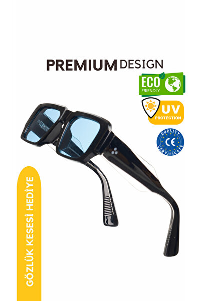 WATCHOFROYAL ROYAL EYEWEAR RE9888 SİYAH MAVİ UNISEX GÜNEŞ GÖZLÜĞÜ
