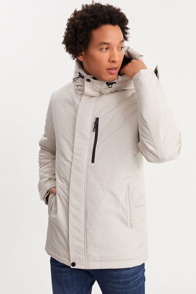 river green Ανδρικό Πέτρινο Χειμερινό Παλτό &amp; Παλτό &amp; Πάρκα με Αδιάβρ...