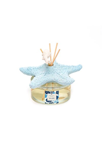 Missi Marin 150 ml Mavi Deniz Yıldızı Taşlı Bambu Çubuklu Ice Flowers Oda Kokusu