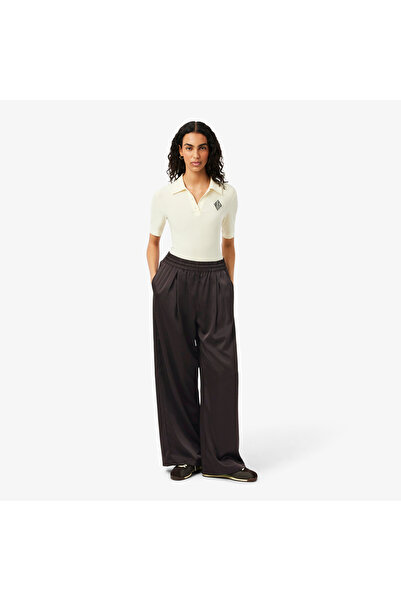 Lacoste Kadın Oversize Fit Kahverengi Pantolon