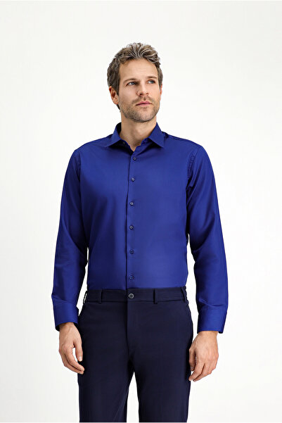 Kiğılı Μακρυμάνικο μη σιδερένιο σατέν κλασικό βαμβακερό πουκάμισο