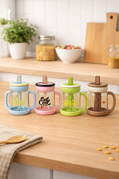 Chefstar KULPLU PİPETLİ KUPA MATARA – 900 ML