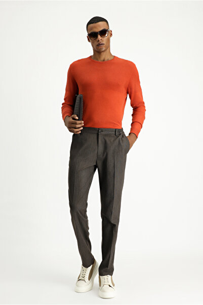 Kiğılı 7 Drop Super Slim Fit Eksra Dar Kesim Beli Lastikli Likralı Klasik Kum...