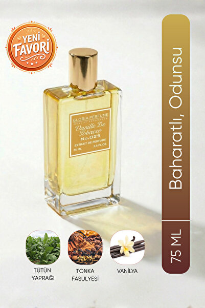 Gloria Perfume Vanille De Tobacco 75 ml Edp Unisex Parfüm
