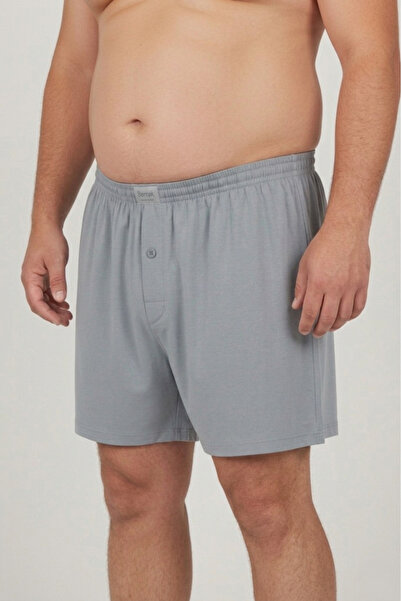 balkonda Ανδρικό σορτς εσώρουχο μεγάλου μεγέθους 100% βαμβάκι 3 τεμαχίων με κ...