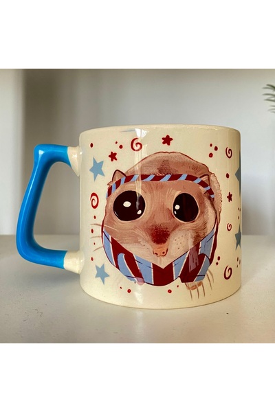 westartic Sad Üzgün Hamster - Fanatik Futbol Kupa Bardak Fincan