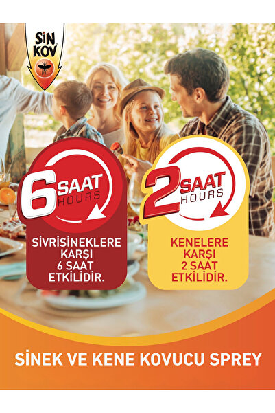 Sinkov Sinek ve Kene Kovucu Sprey 100ml - Uzun Süre Koruma