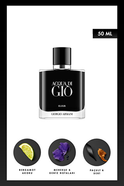 Giorgio Armani Acqua Di Gio Homme Elixir EDP 50 ml Erkek Parfüm 3614274143751