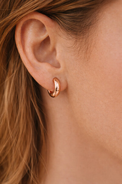Sacce Scarves&Accessories Bombeli Halka Küpe Rose Gold