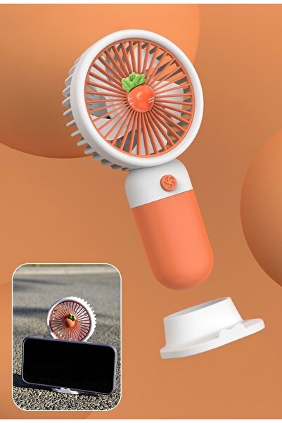 renkli çiçekler Taşınabilir Mini Fan Üç Kademe Hız Telefon Tutucu Mini Vantil...