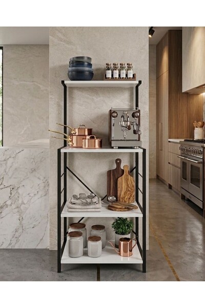 Arrigo Mutfak Bangosu Çok Amaçlı Dolap Baharat, Kavanoz ve Fincanlık Organize...