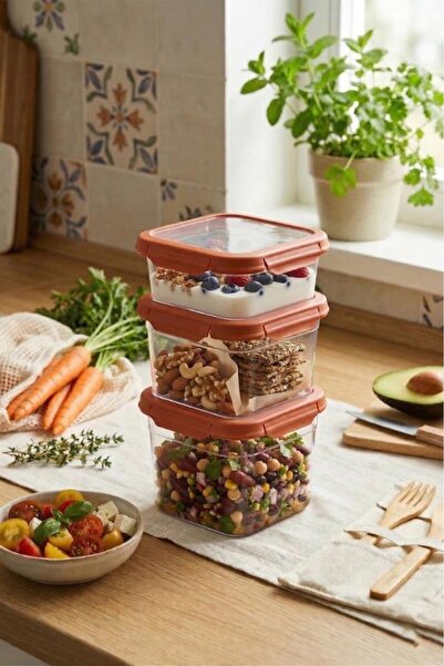 Smartware Set of 3 Loxo Leakproof Storage Containers 700 -1000-1500 ml