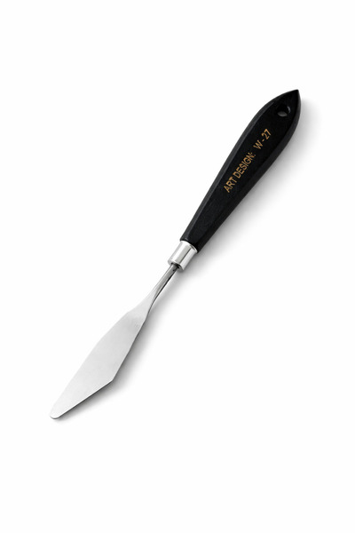Artdesign Spatulă profesională din oțel cu mâner din lemn pentru vopsea în ul...
