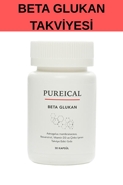 PUREICAL Beta Glukan Çin Geveni Karamürver Ekinezya Zencefil Resveratrol Çink...